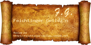 Feichtinger Gellén névjegykártya